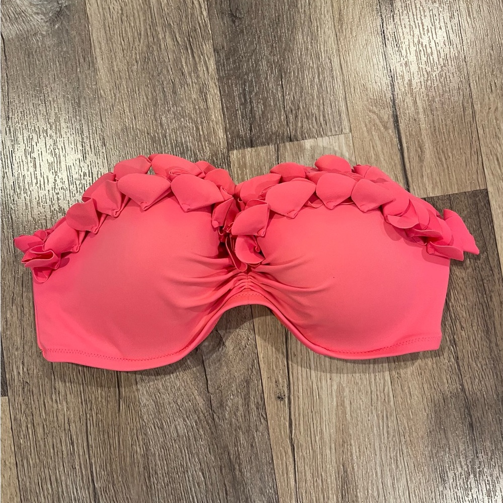 Victoria's Secret Neon Coral Bikini Top